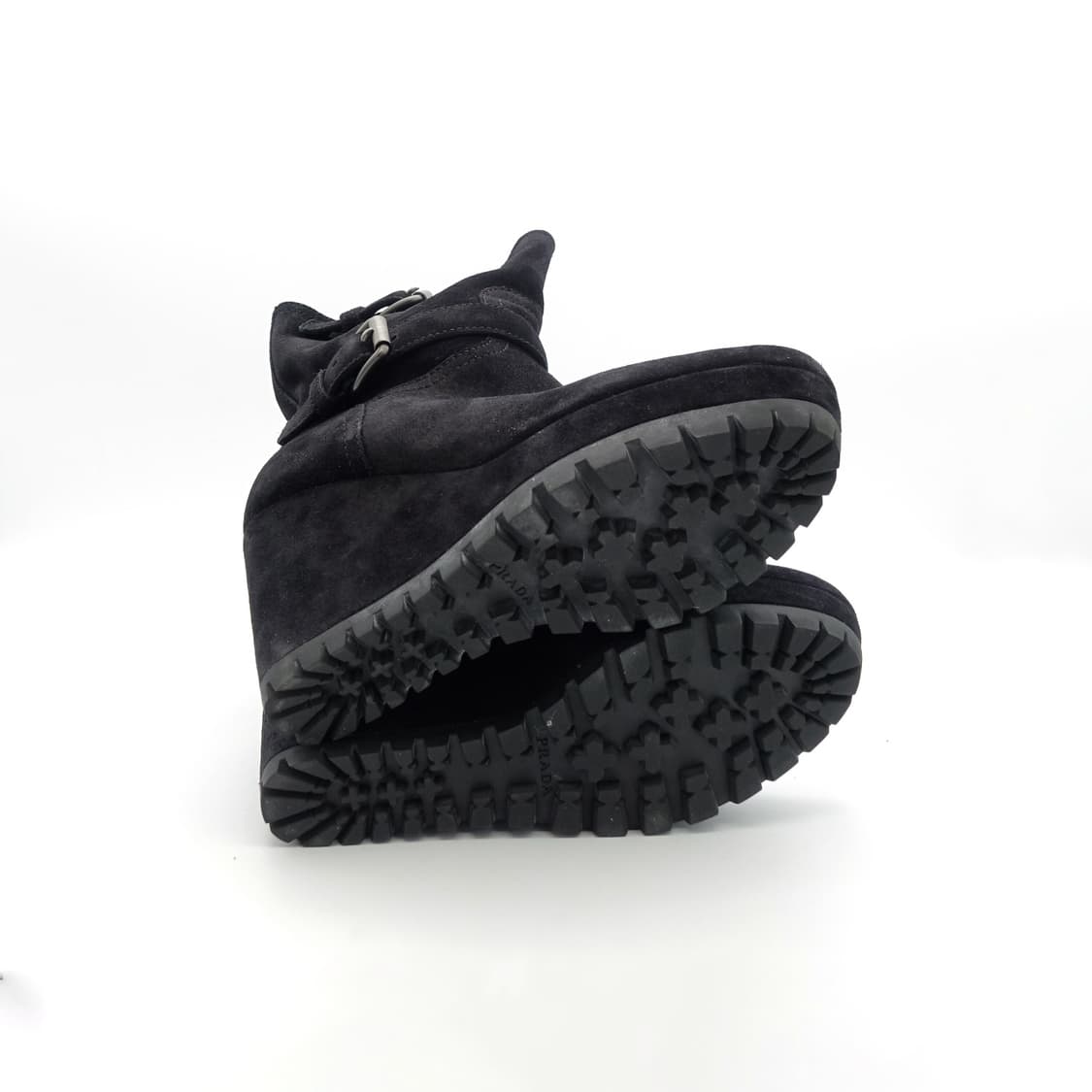 [35/230] PRADA 프라다 스포츠 카프스킨 스웨이드 버클 앵클부츠 상품이미지7