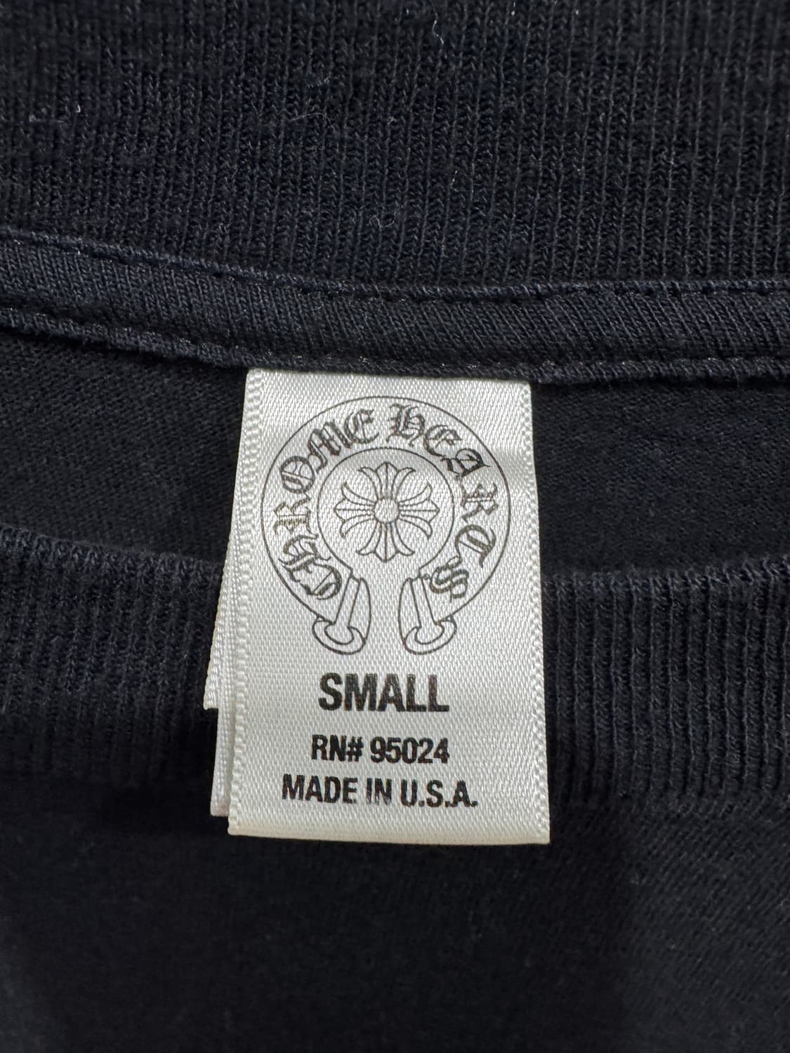 크롬하츠 블랙 롱슬리브 티셔츠 S 정품 상품이미지5