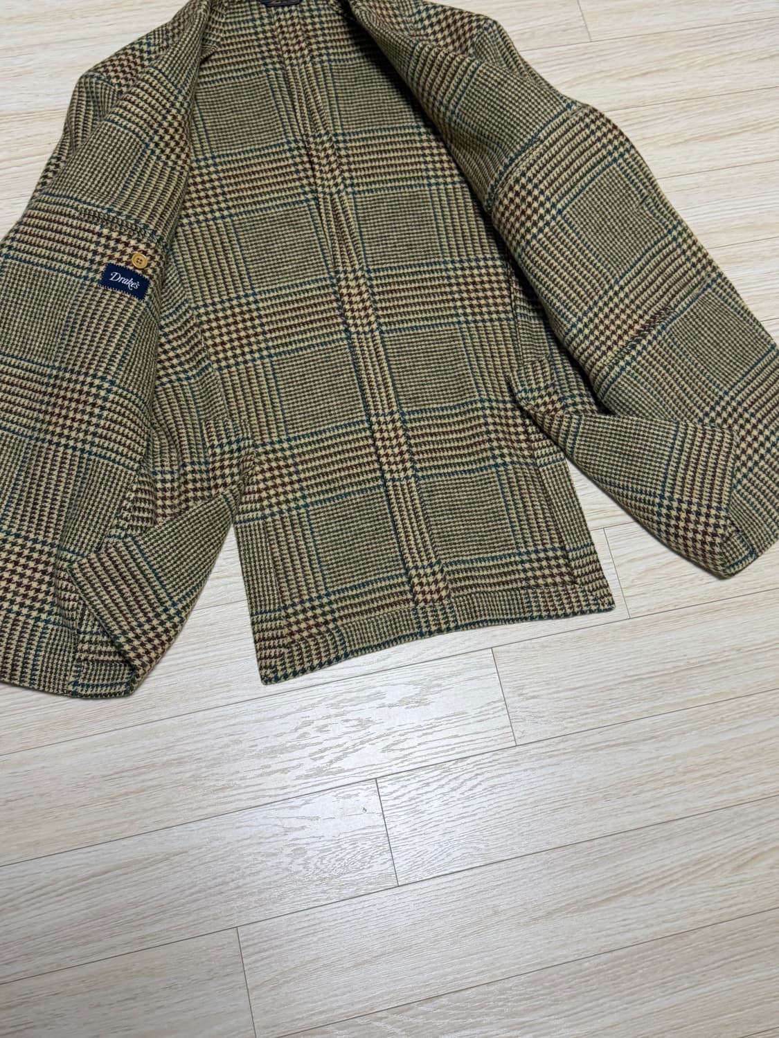 드레익스 도산 MTO 글렌체크 울트위드 자켓 36-38 상품이미지7