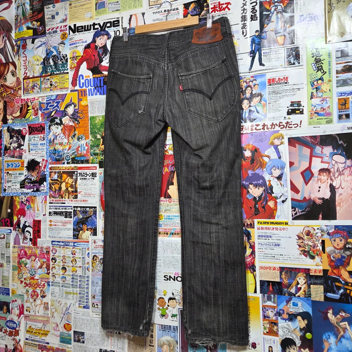 리바이스 그레이 워싱 데님 팬츠 상품이미지1