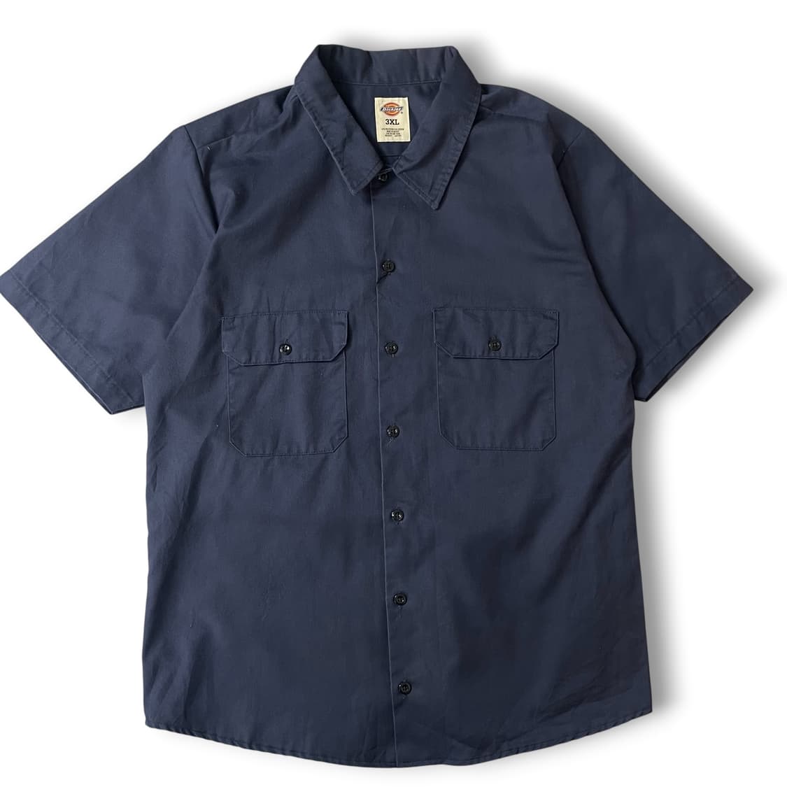 디키즈 네이비 투포켓 코튼 반팔셔츠 3XL 상품이미지1