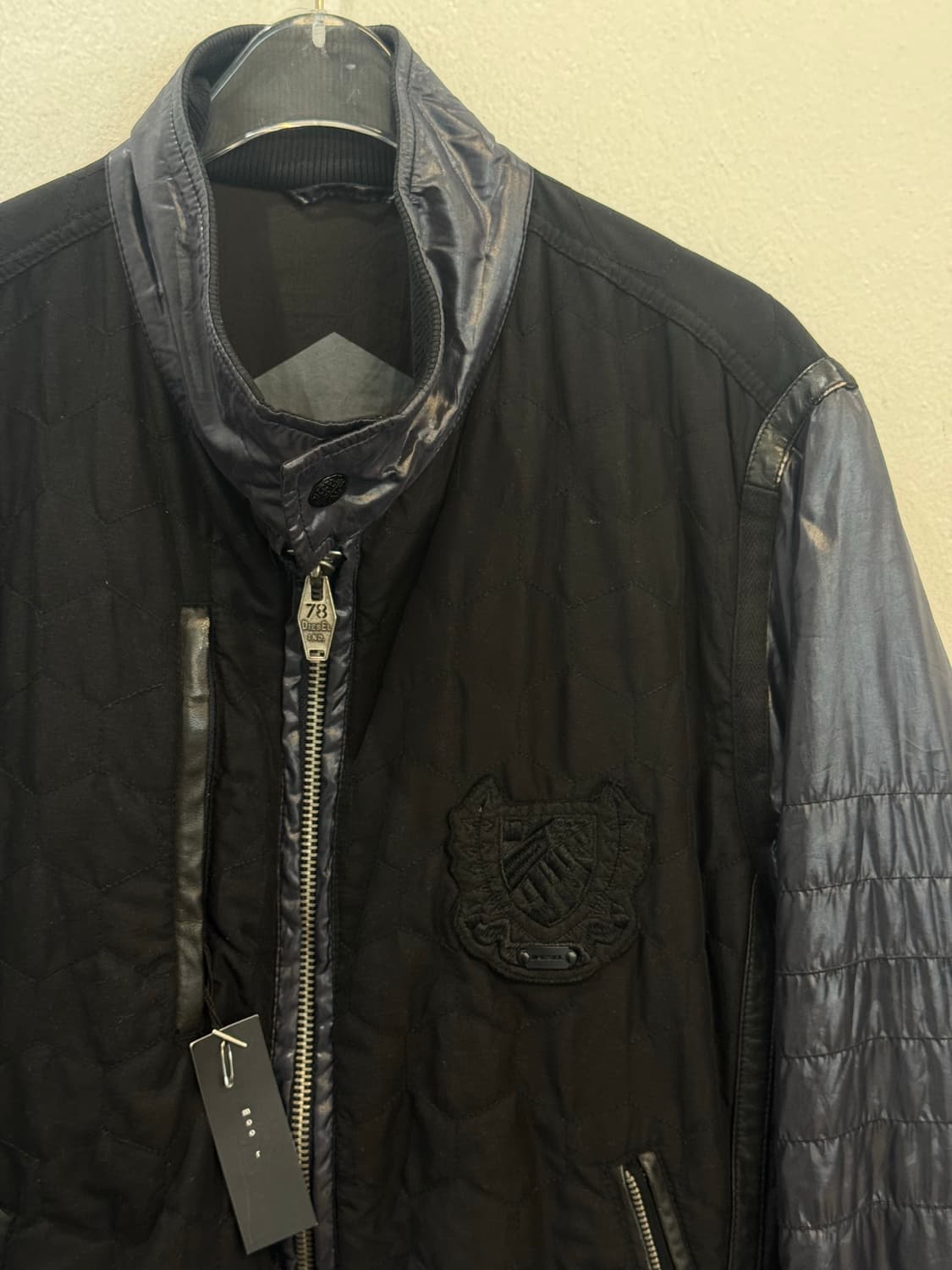 Diesel brand‘s black arm leather biker j 상품이미지3