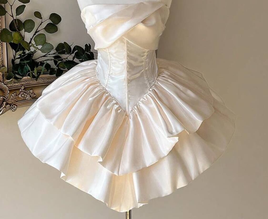 새틴 (실물 완전 광택나요) 미니드레스  상품이미지1