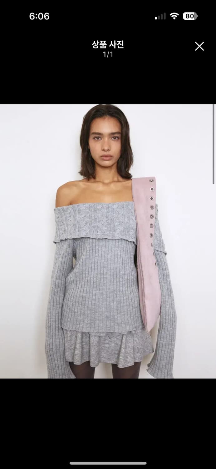 폴리수엠 오프숄더 니트 상품이미지1