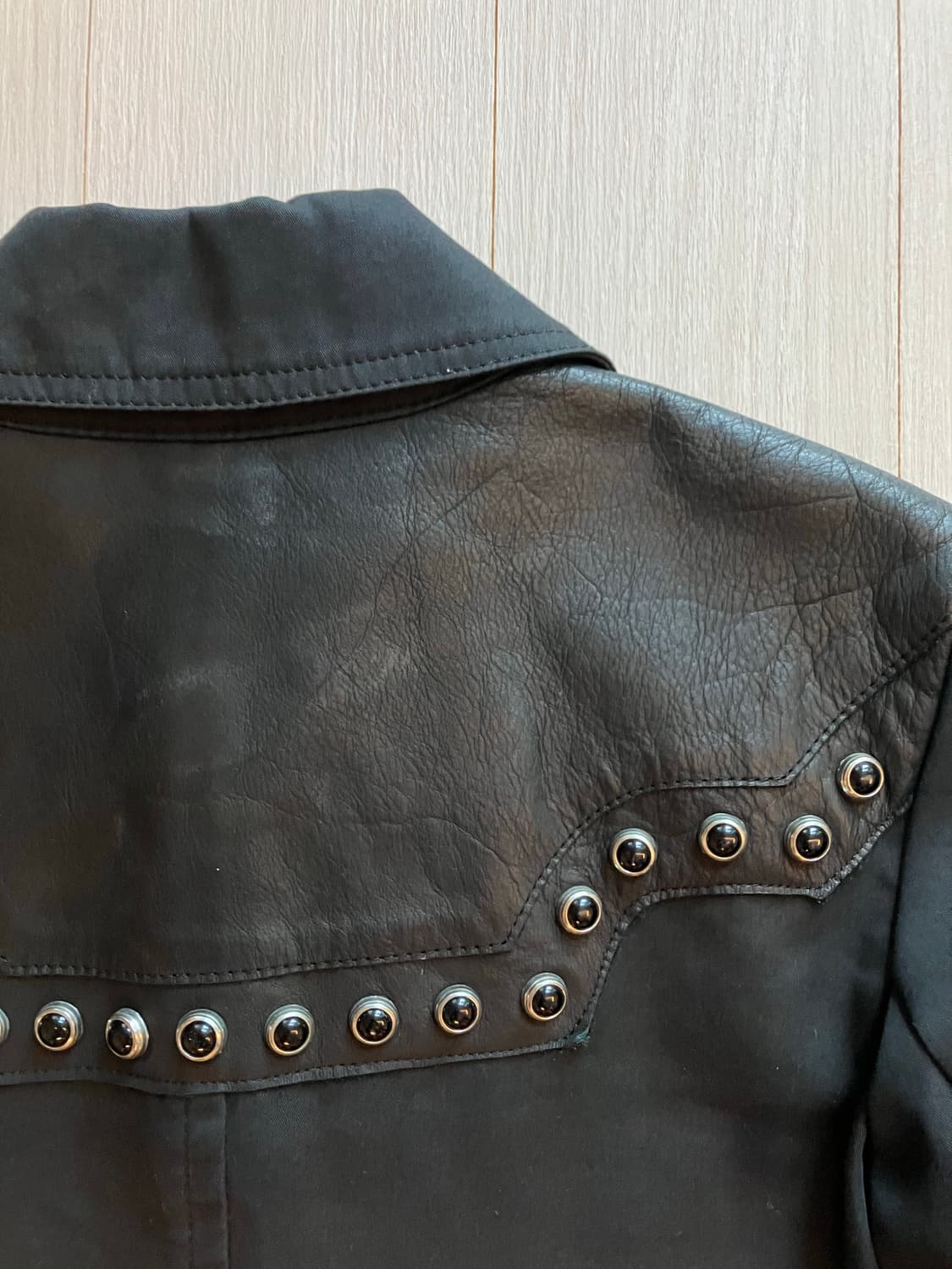 디젤 블랙골드라인 레더 코트 자켓 상품이미지8