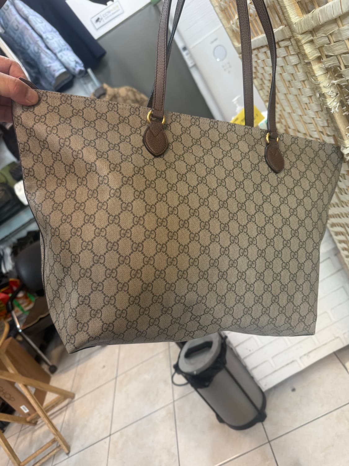 정품 구찌 오디피아 GG 수프림 쇼퍼백 팝니다 상품이미지3