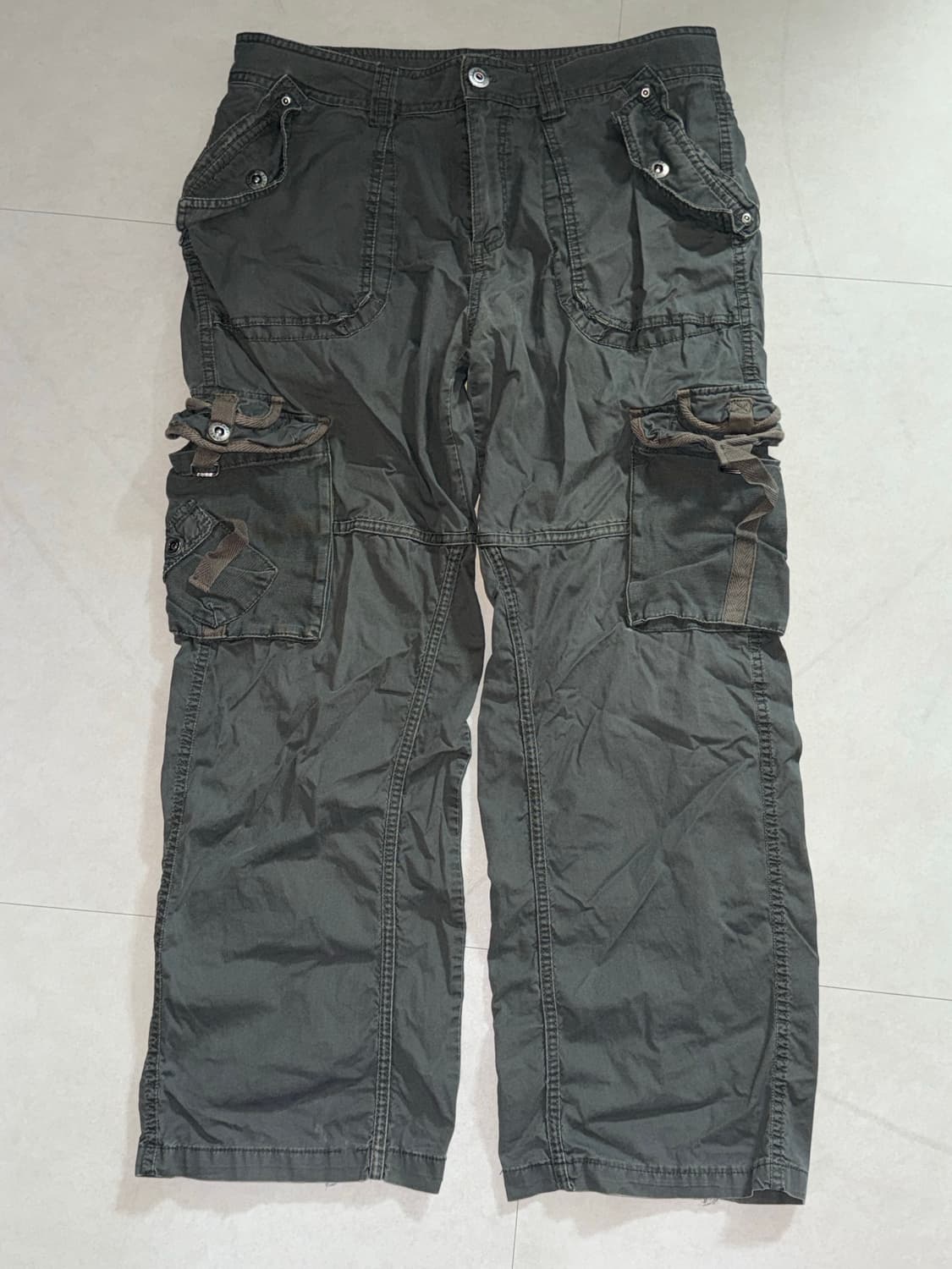 그레이 카고 바지 / 카고팬츠 상품이미지1