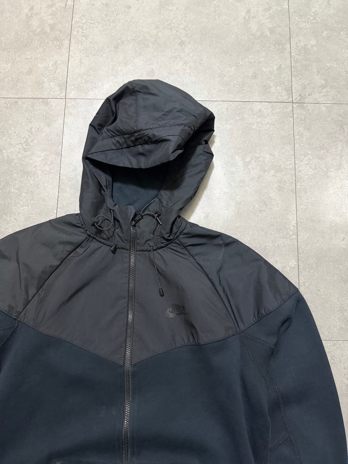 나이키 테크팩  빈티지  블랙컬러  스웻 후드집업 자켓  100size  상품이미지2