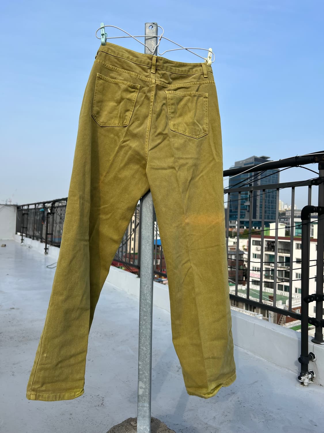 인템포무드 어글리다잉 팬츠 모스올리브 L 상품이미지5