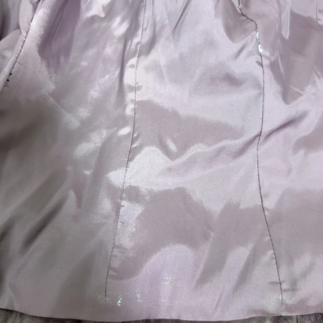 빈티지 다크 보라 큰 폭스퍼 칼라 벨벳 자켓 상품이미지4