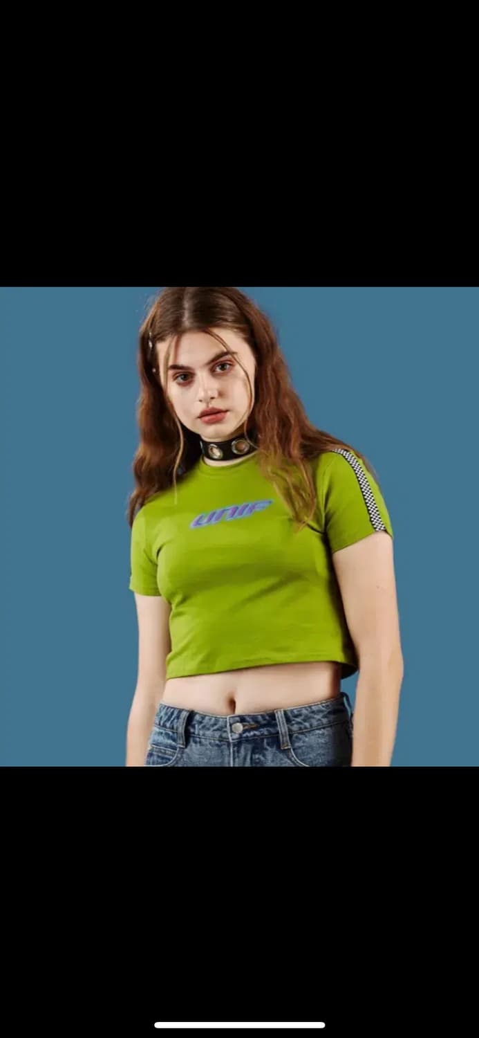 unif 정품 크롭 더비 탑 xs 상품이미지2
