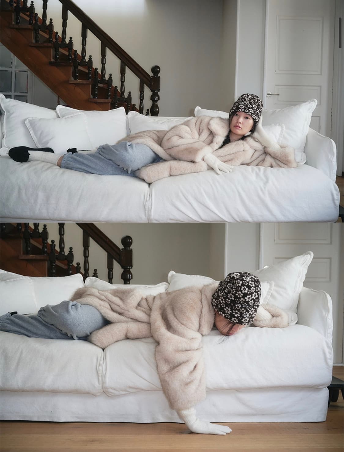 펀프롬펀 후리스 비니 브라운 상품이미지5