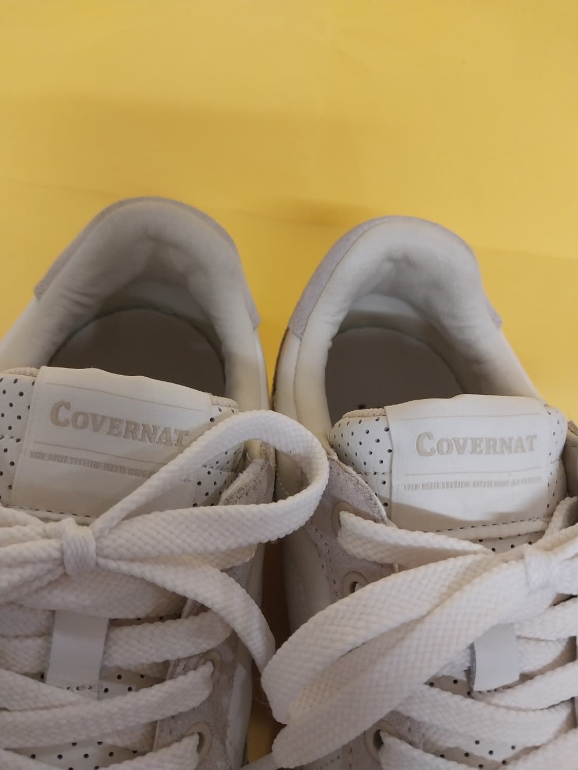 남성 커버낫 코트 오리진 레더 에크루 운동화 (250) 상품이미지5