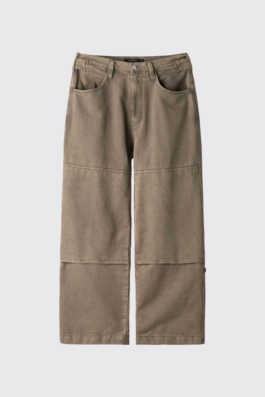 해칭룸 더블니 워크팬츠 워시드 베이지 상품이미지1