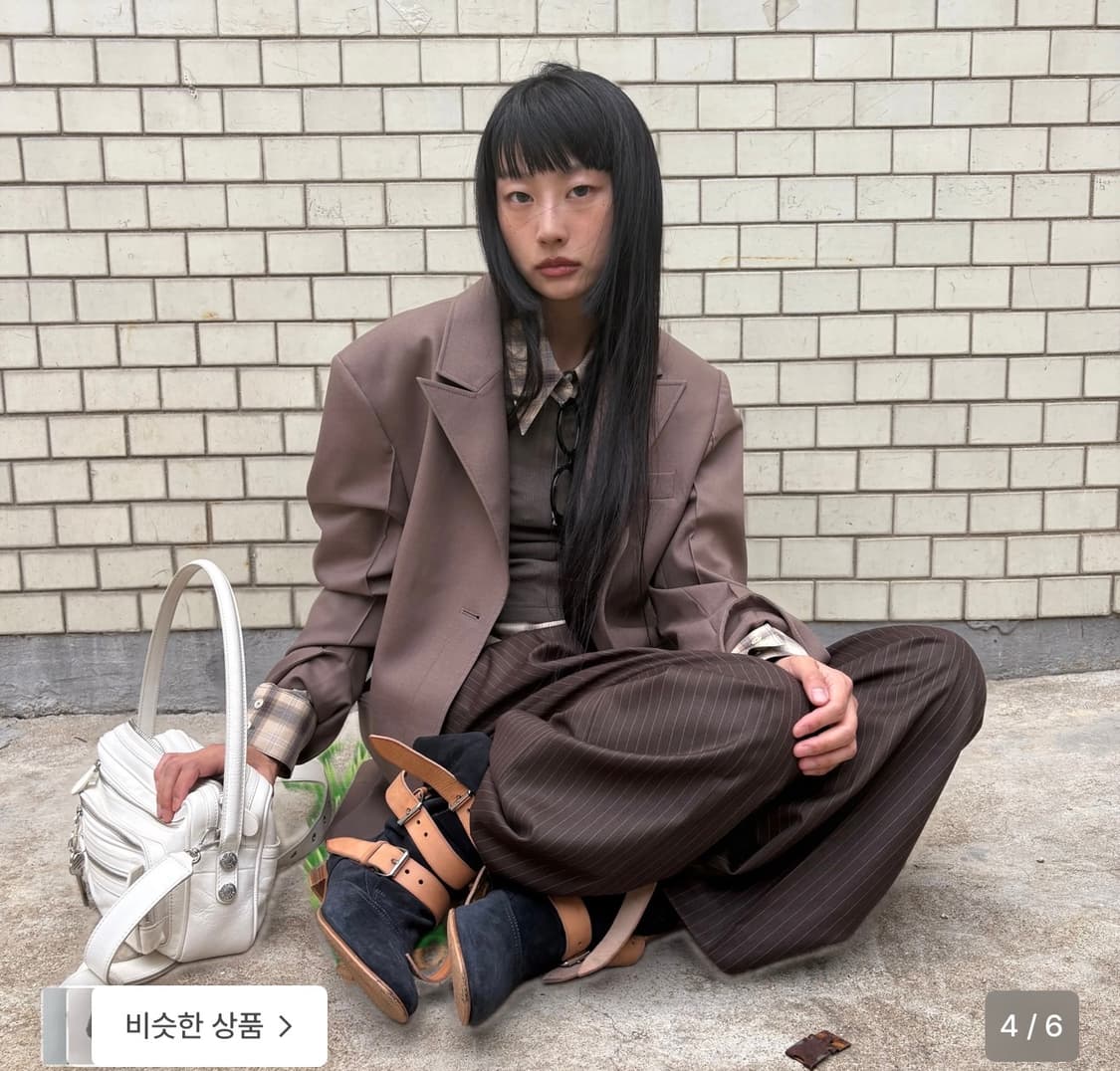 마조네 보이프렌드 더블버튼 자켓 상품이미지1