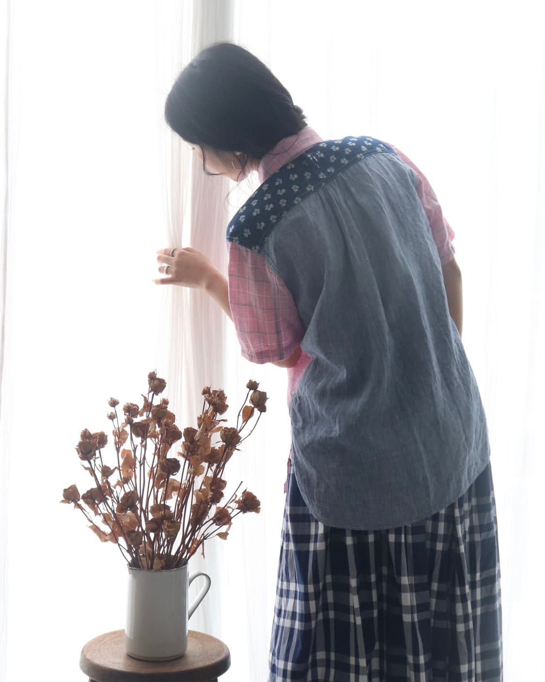 [Junya Watanabe] Pink Check Shirt 상품이미지1