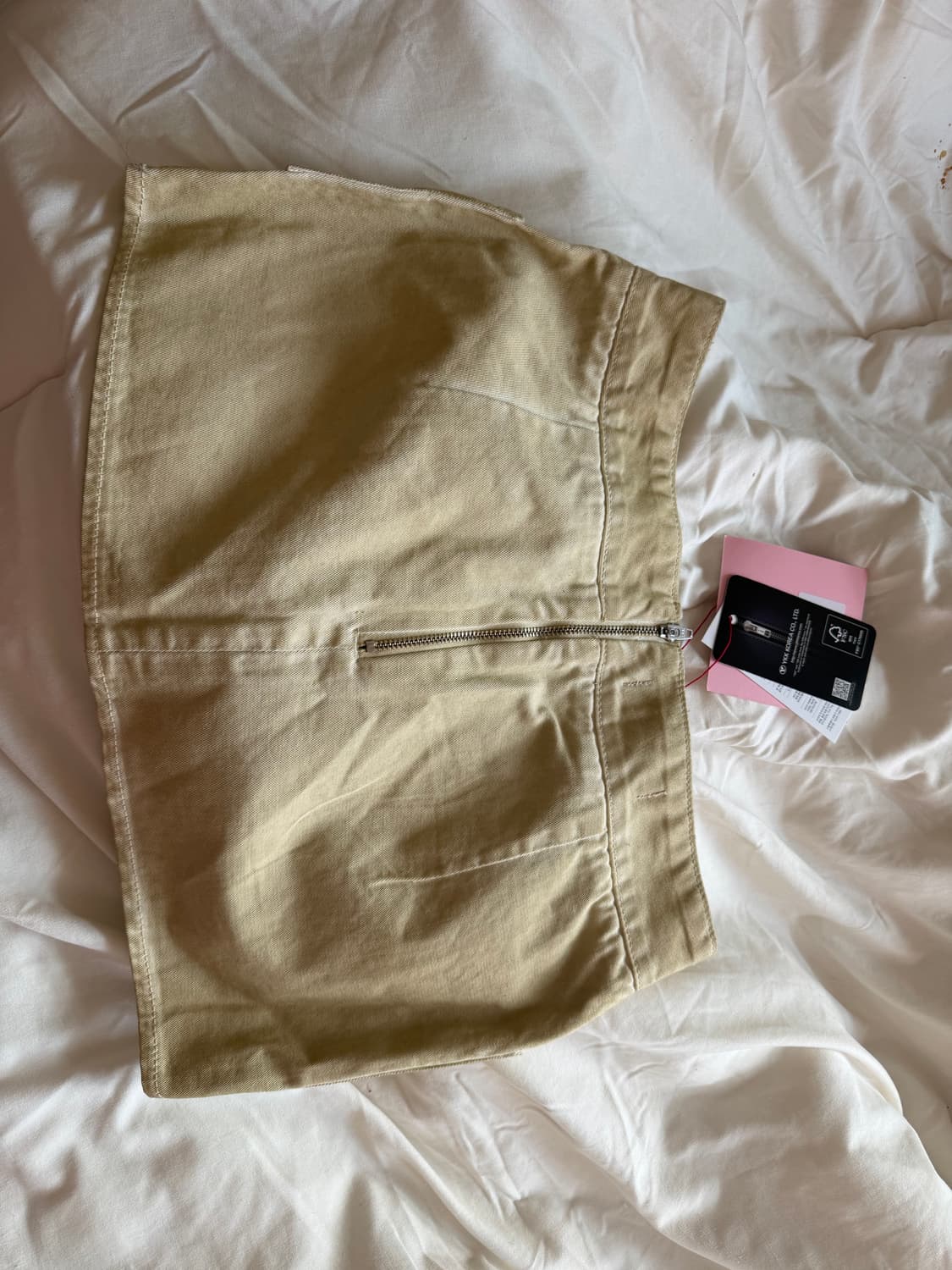 유희 COTTON 스커트 S 베이지 새상품 상품이미지2