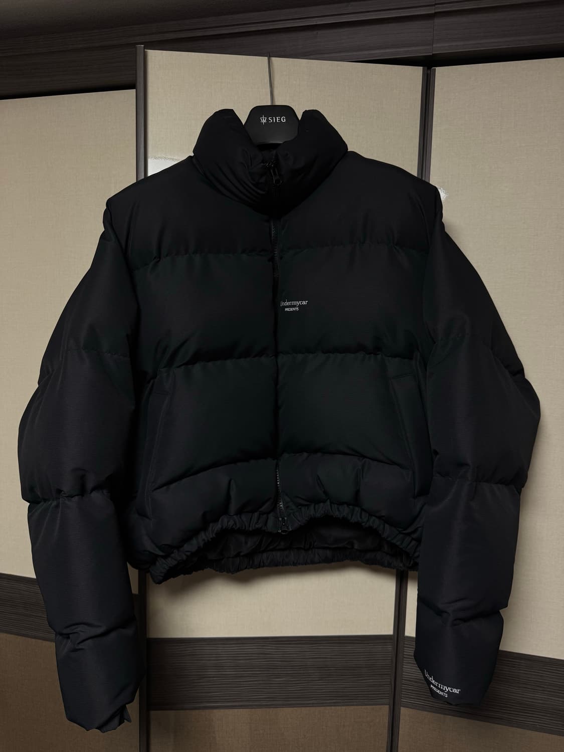 언더마이카 무.15 숏패딩 블랙 1사이즈 상품이미지1