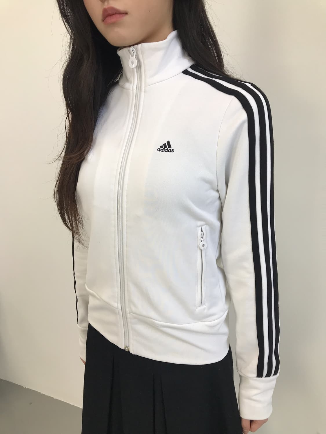 Adidas White & Black Track Top Jacket 상품이미지3