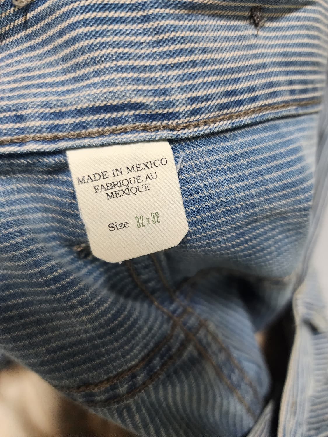 [32x32] 더블알엘(RRL) 빈티지파이브포켓 리페어 인디고 데님 상품이미지4