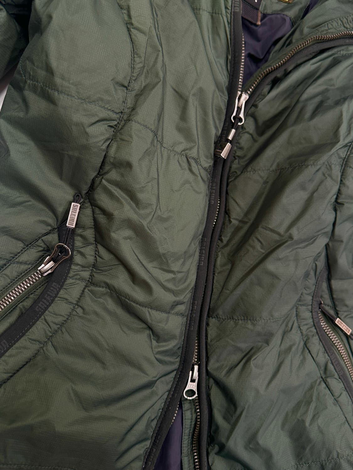 살레와 1935 카키 그린 패딩 그런지 히피 에스닉 아우터 빈티지 상품이미지5