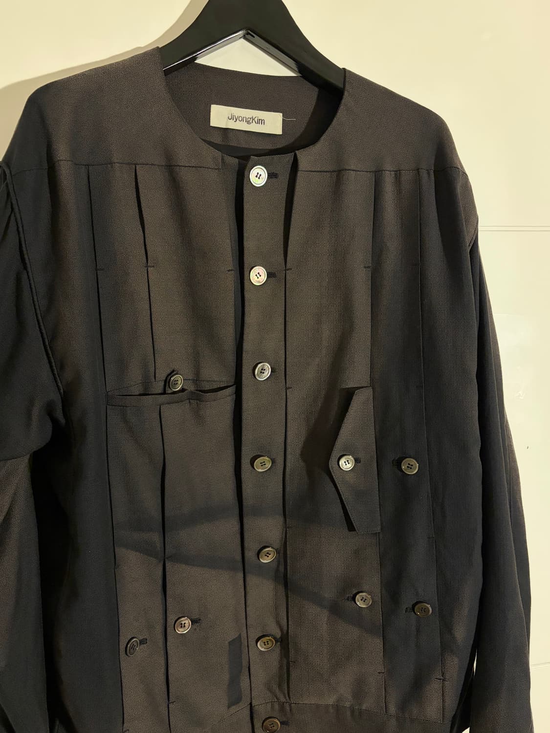 22SS 지용킴 논카라 선페이드 자켓 상품이미지3