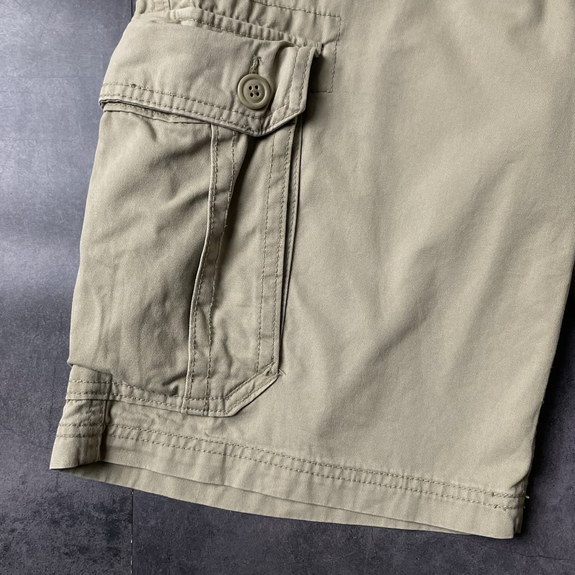 OLD NAVY 올드네이비 베이지 코튼 카고 하프 팬츠 A00765 상품이미지4