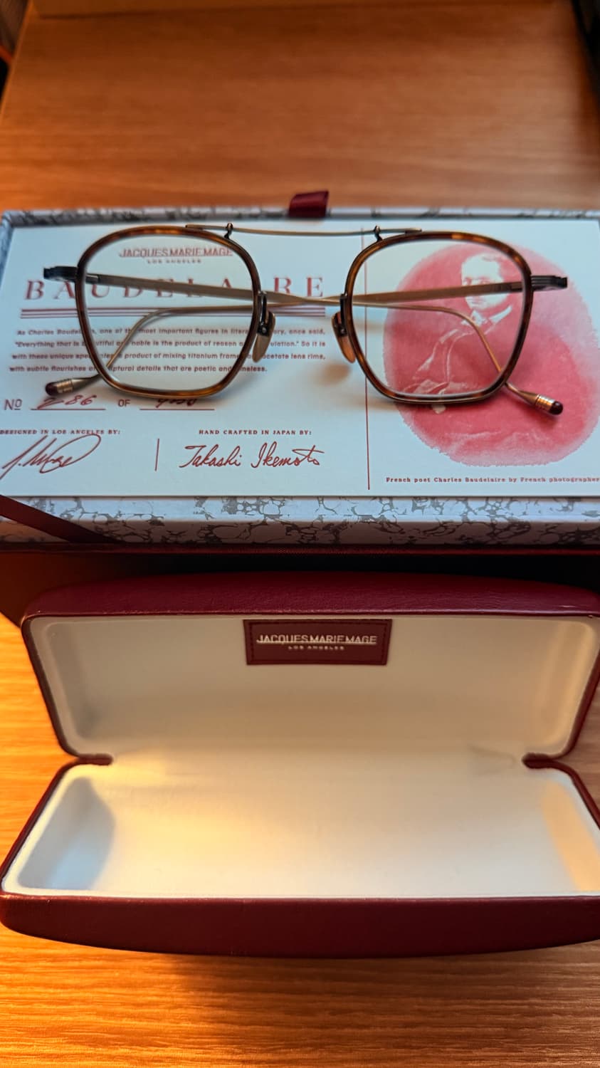자크마리마지 보들레르 앤틱골드 안경테 상품이미지2