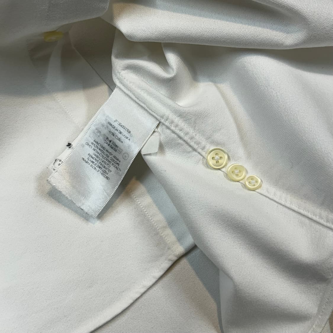 S) 폴로 랄프로렌 클래식 화이트 옥스포드 셔츠 커스텀핏 W35 상품이미지9