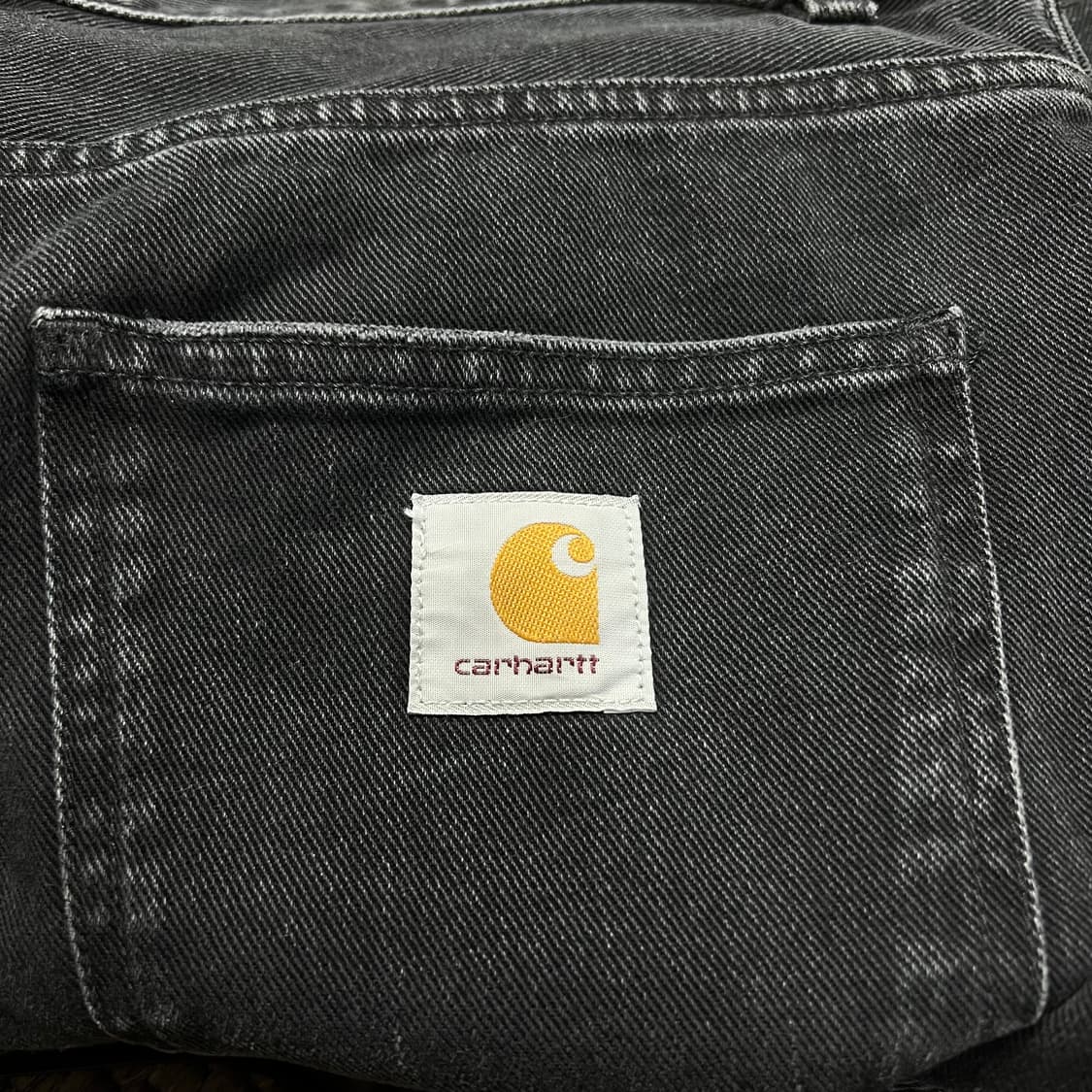 칼하트 WIP 뉴엘 데님 팬츠 블랙 30 상품이미지6