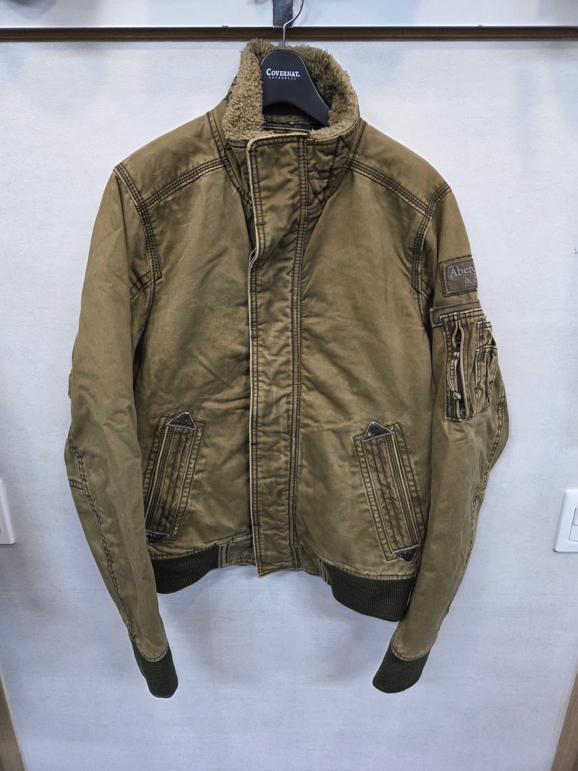 아베크롬비 빈티지 아담스 마운틴 셰르파 누빔 자켓 L 상품이미지1