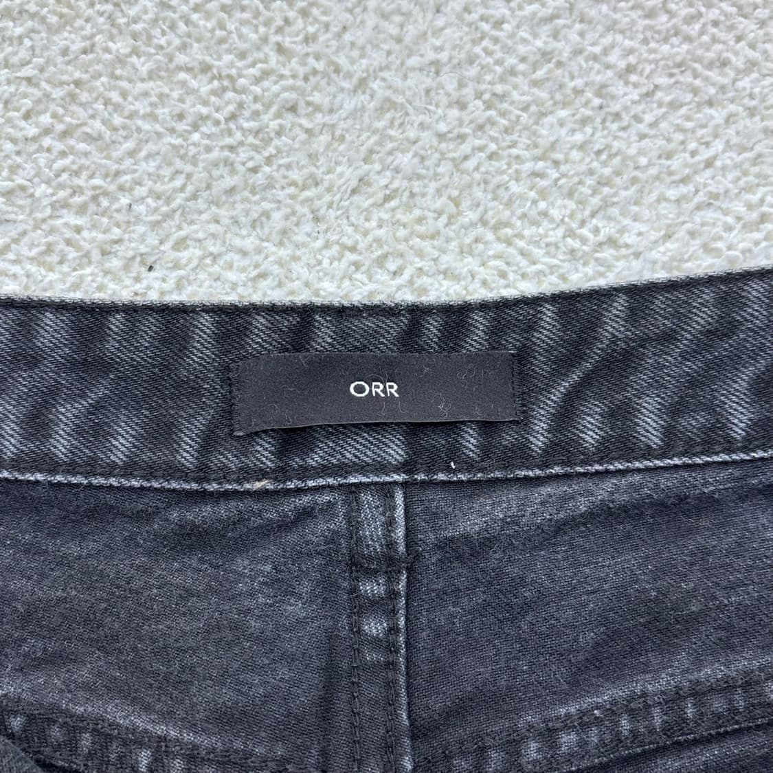 L ORR 블랙 와이드 데님 팬츠 0326E 상품이미지3