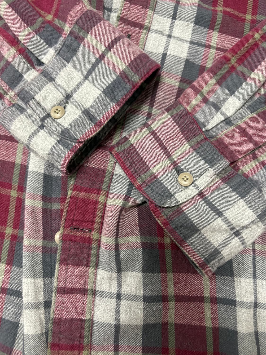 팀버랜드 체크남방 XL 상품이미지4