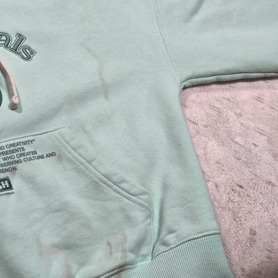 키르시 오리지날 크롭 민트 후드티 상품이미지4