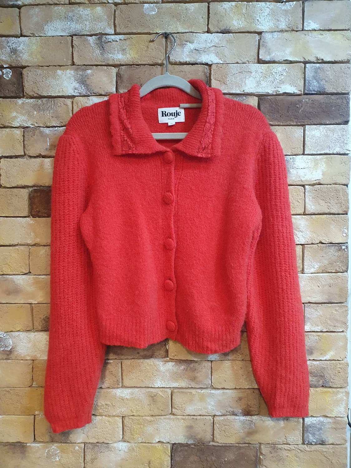 Rouje 루쥬 레드 가디건 상품이미지1