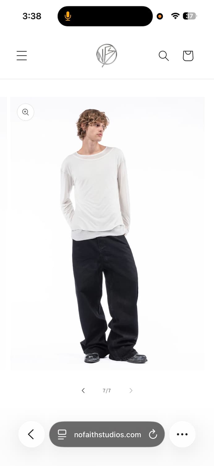 Nofaith Studios 더블 레이어드 롱슬리브 상품이미지1