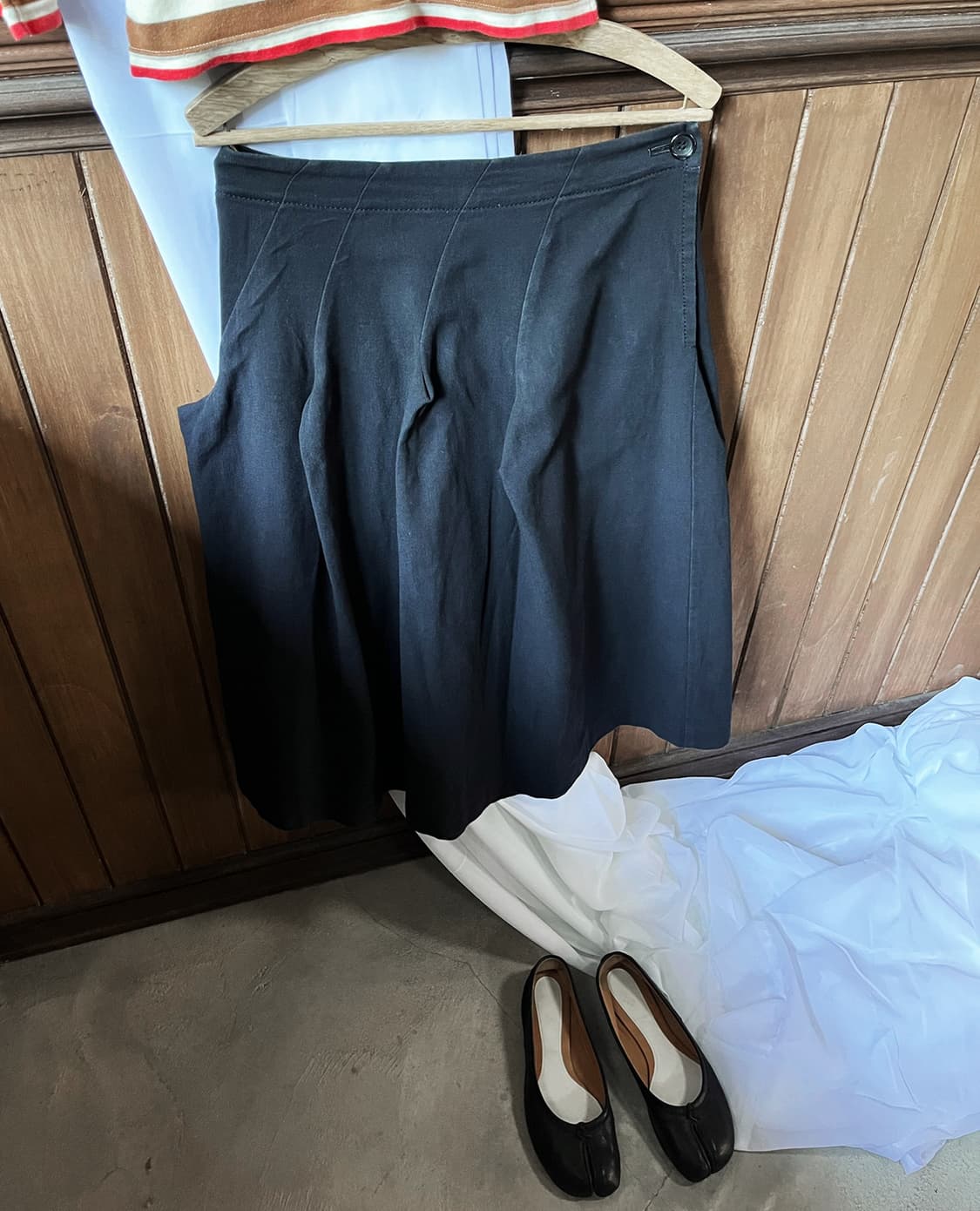 COMME DES GARCONS diagonal pleats skirt 상품이미지6
