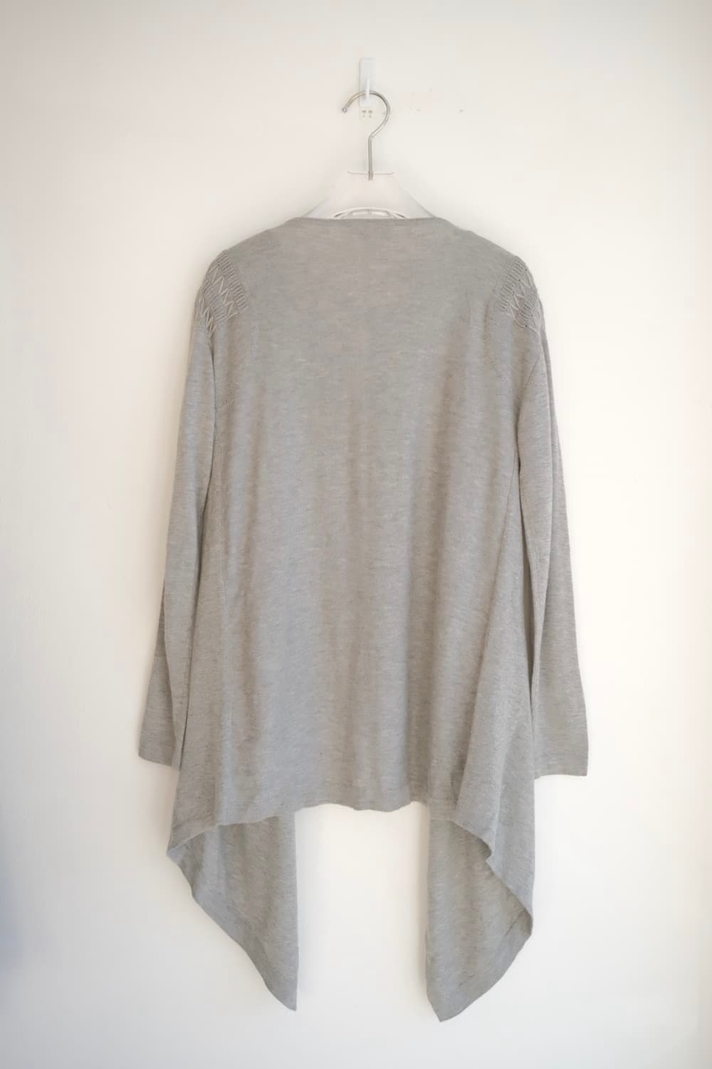 Embroidered cashmere drape cardigan 상품이미지5