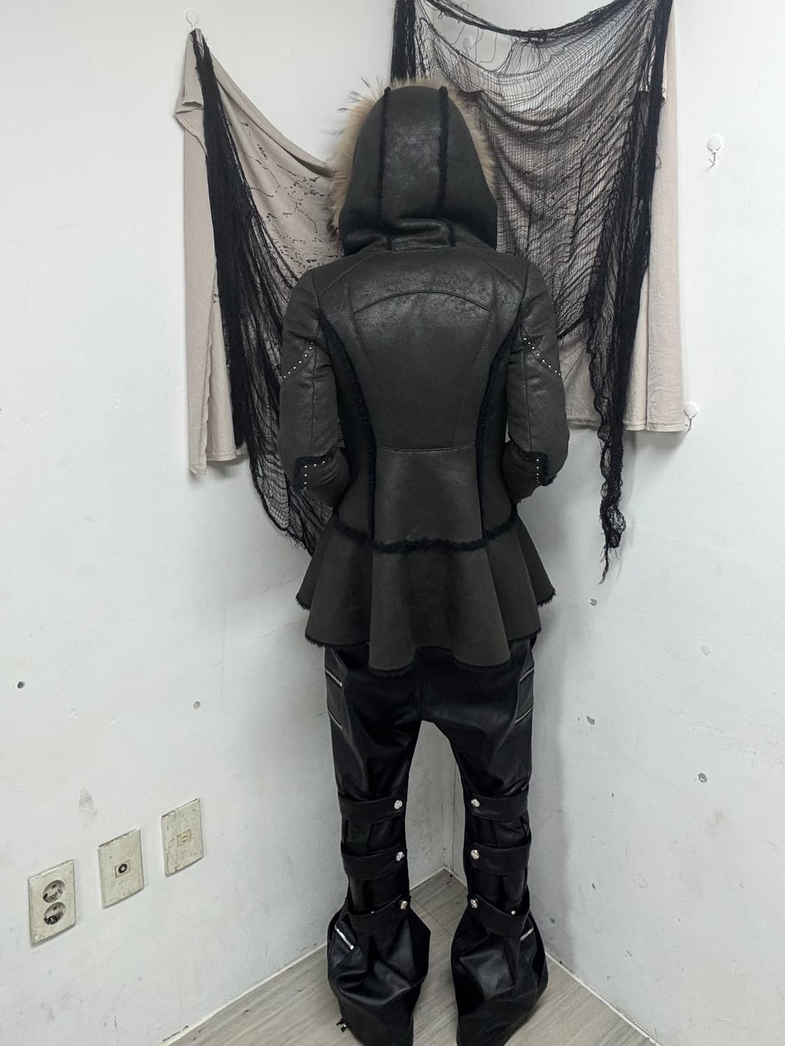 [2000s Rare Egoist] Raccoon Fur Over-Hoo 상품이미지8