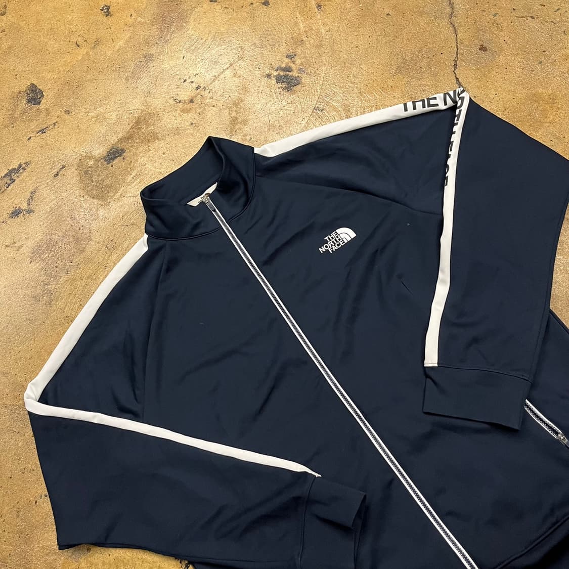 [정품/2XL] 노스페이스 네이비 트랙 자켓 화이트 라인 b8 상품이미지1