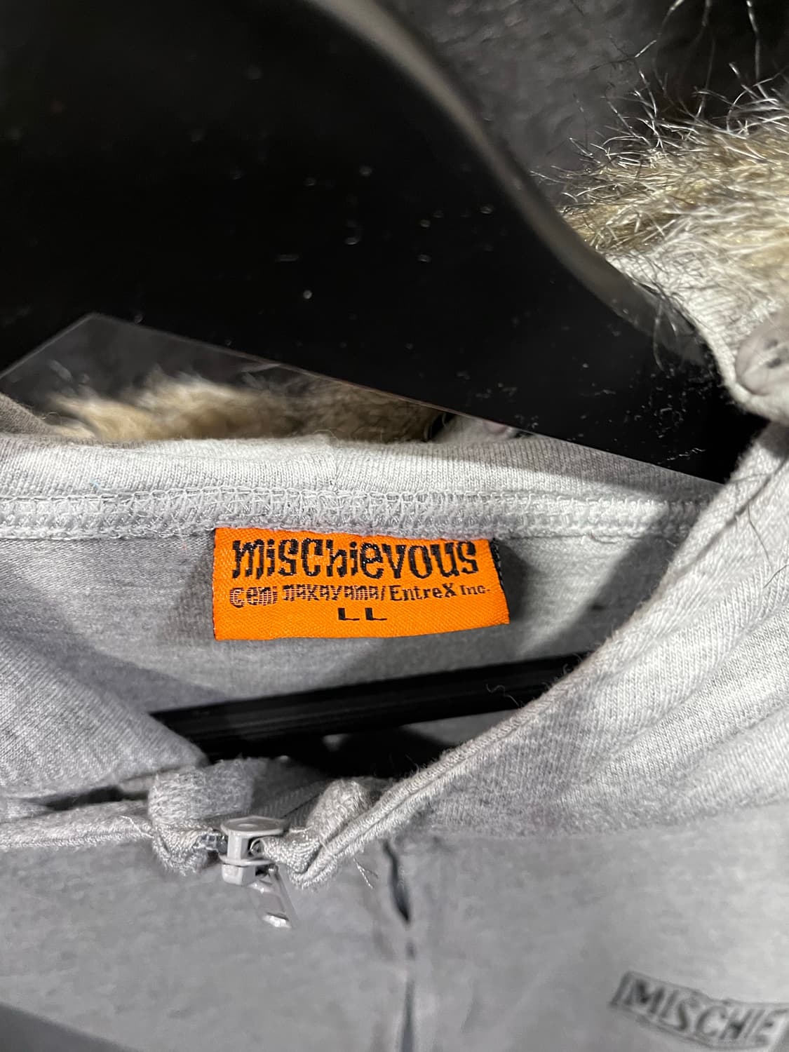 프린팅 퍼 후드집업 상품이미지4