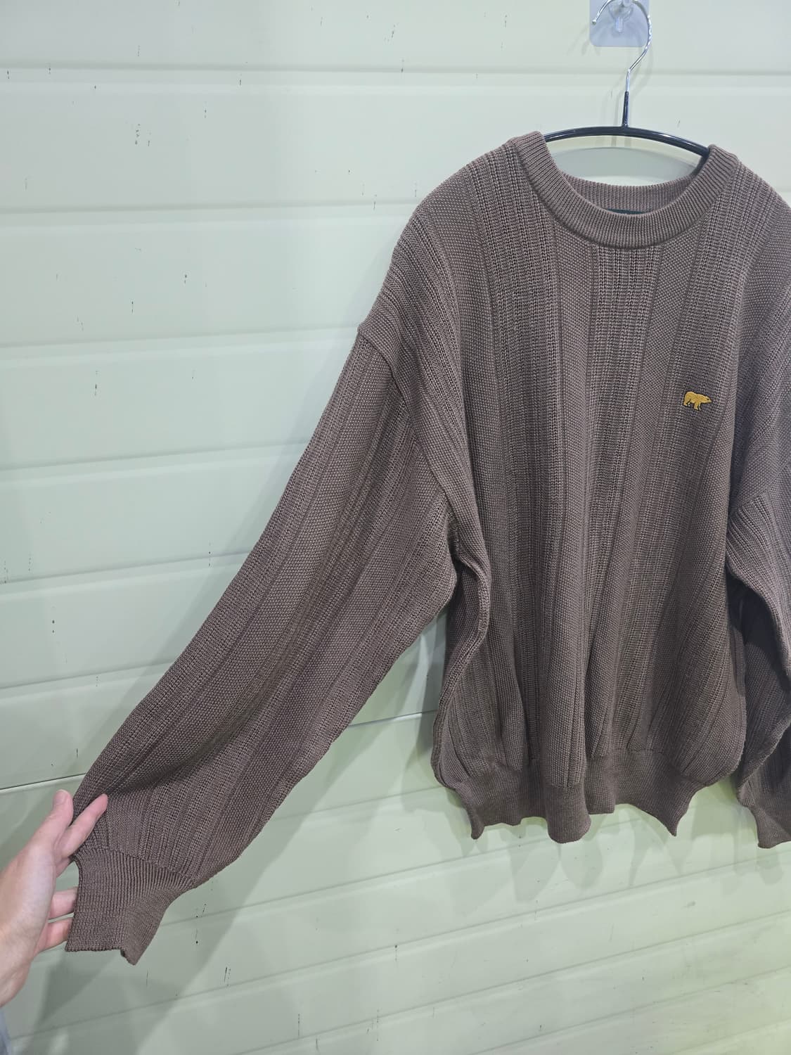 골든베어 브라운 니트 스웨터 상품이미지2