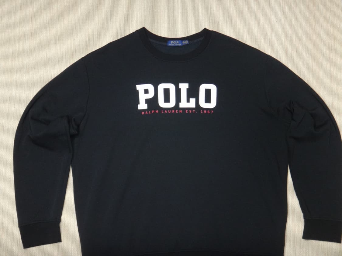 (2XL) 폴로랄프로렌 프린팅 로고 기모 크루넥 맨투맨 상품이미지4