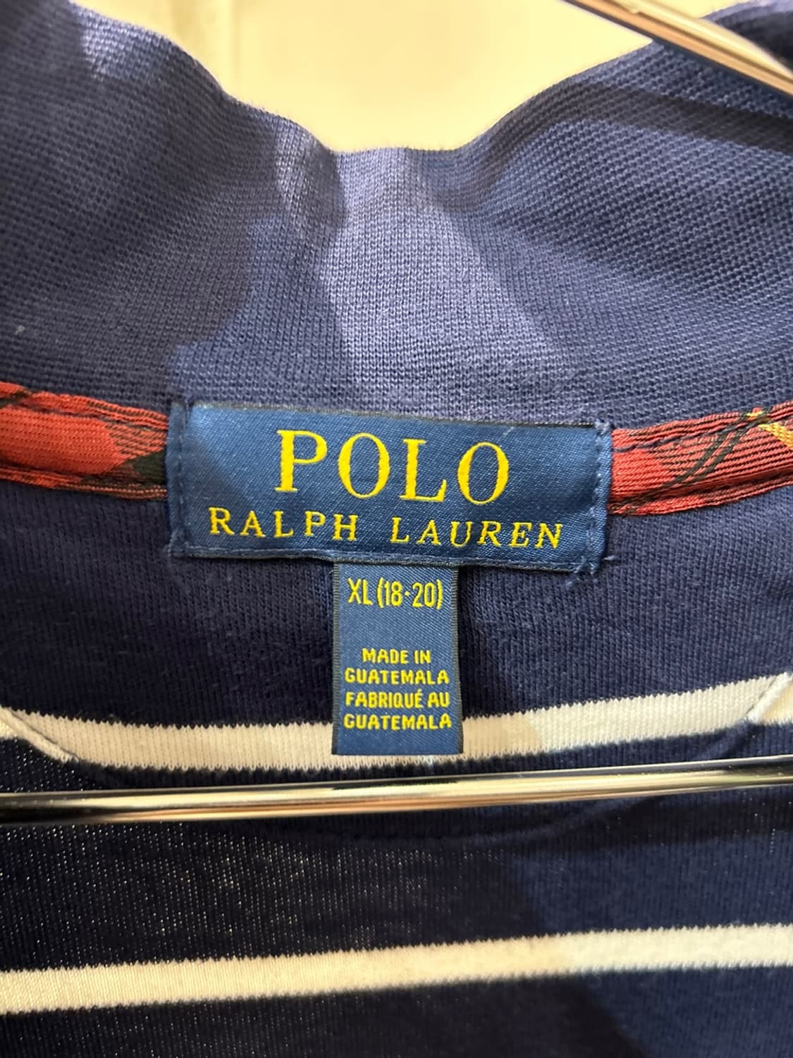 폴로랄프로렌 스트라이프 반집업 티 상품이미지3