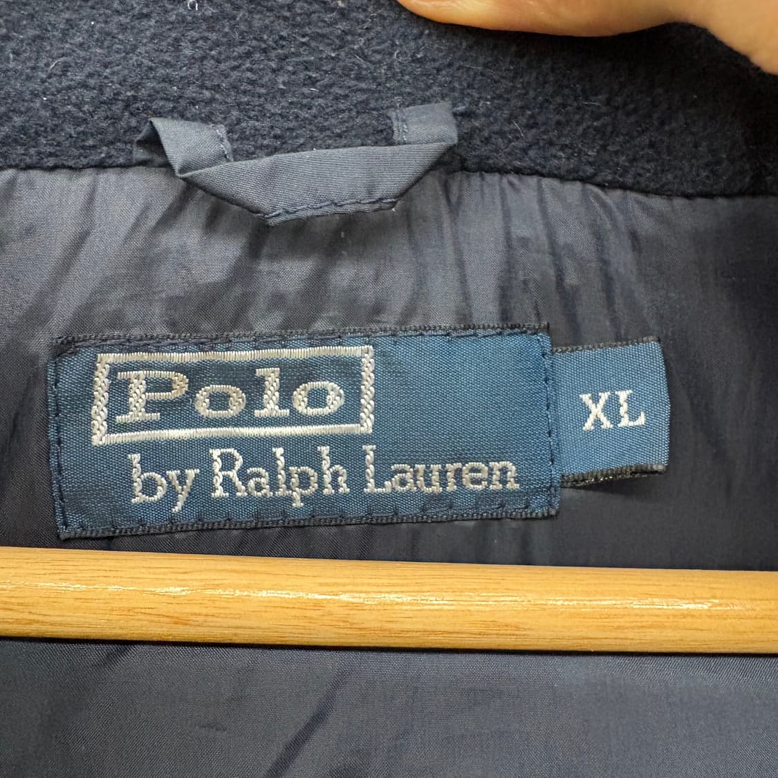 폴로 랄프로렌 빅포니 네이비 패딩 조끼 후드 XL 상품이미지4