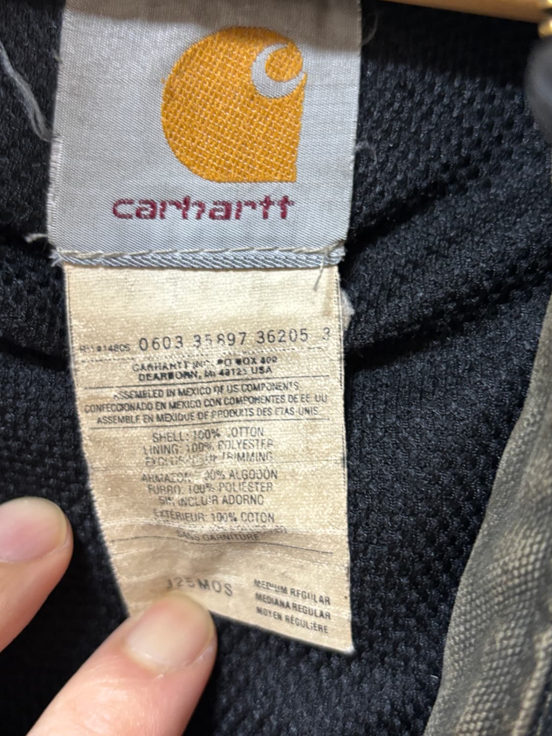 00s carharrt j25 모스그린 액티브 자켓 상품이미지2