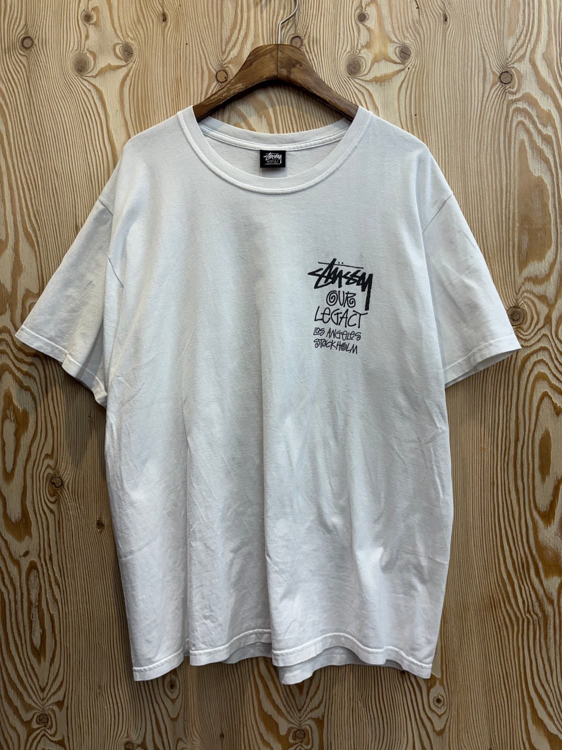 스투시x아워레가시 서프맨 피그먼트 다이드 반팔 상품이미지1