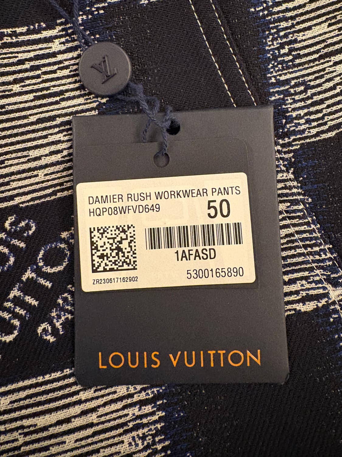 루이비통 다미에 러쉬 워크웨어 팬츠 50 (L) 상품이미지3
