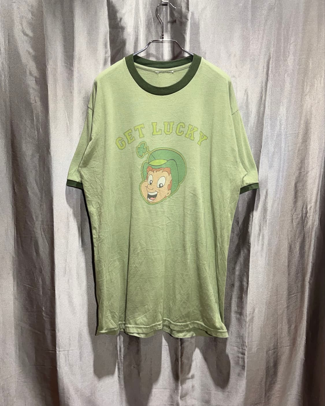 XL Get Luck 프린팅 그린 링거티 상품이미지2