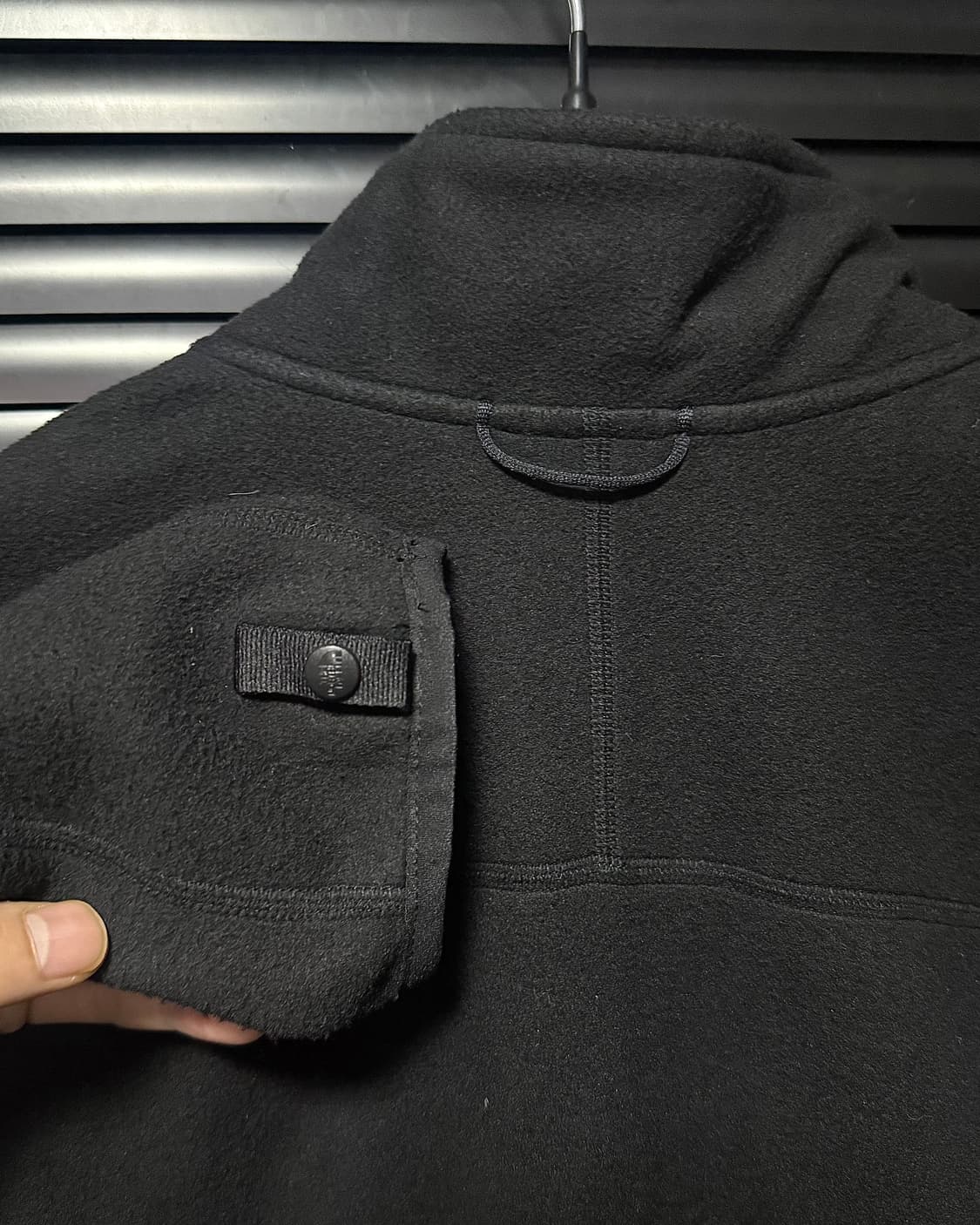 노스페이스 블랙 검정 후리스 플리스 집업 자켓 L 100 엄청 부드러움  상품이미지6